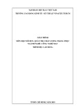 Giáo trình Quản trị chất lượng trang phục (Nghề Công nghệ may - Trình độ Cao đẳng) - Trường CĐ Kinh tế - Kỹ thuật Vinatex TP. HCM