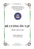 Đề cương ôn tập Toán cao cấp 2 Đại học Thương mại: Kinh nghiệm, chuẩn nhất