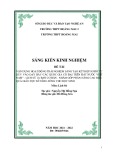 Sáng kiến kinh nghiệm THPT: Vận dụng hoạt động trải nghiệm sáng tạo kết hợp sơ đồ tư duy vào dạy bài Các quốc gia cổ đại trên đất nước Việt Nam – Lịch sử 10, ban cơ bản - nhằm góp phần nâng cao hiệu quả giáo dục kĩ năng sống cho HS