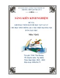 Sáng kiến kinh nghiệm THPT: Khơi dậy niềm đam mê học tập Vật lý cho học sinh thông qua việc hiện đại hóa nội dung dạy học