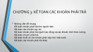 Bài giảng Kế toán tài chính 2 - Chương 3: Kế toán các khoản phải trả