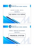 Bài giảng Tiền tệ, ngân hàng và thị trường tài chính 1 - Chương 5: Hệ thống tài chính