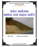 Bài giảng Cơ học đất Hoàng Nam Khánh: Phần 1 (Đầy đủ)