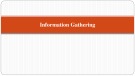 Lecture Penetration testing: Information gathering