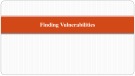 Lecture Penetration testing: Finding vulnerabilities