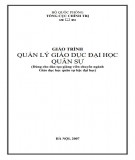 Giáo trình Quản lý giáo dục đại học quân sự: Phần 2