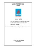Giáo trình Lò hơi và hệ thống thiết bị phụ (Nghề: Vận hành nhà máy nhiệt điện - Cao đẳng) chuẩn nhất - Trường Cao Đẳng Dầu Khí