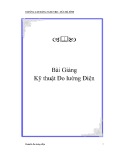 Bài giảng Kỹ thuật đo lường điện Trường CĐ nghề Việt - Đức Hà Tĩnh chuẩn nhất