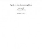 Giáo trình Nghiệp vụ kinh doanh chứng khoán Phần 1: Thái Bá Cẩn (Tài liệu chuẩn)