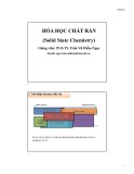 Bài giảng Hóa học chất rắn: Chương 1 & 2 - Trần Vũ Diễm Ngọc