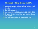 Bài giảng Kinh tế đầu tư: Chương 2 - Dòng tiền dự án (CF)