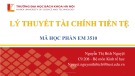 Bài giảng Lý thuyết tài chính tiền tệ: Chương 7 - Nguyễn Thị Bích Nguyệt