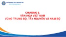 Bài giảng Cơ sở văn hóa Việt Nam: Văn hóa Việt Nam vùng Trung Bộ, Tây Nguyên và Nam Bộ (Năm 2022)
