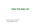 Bài giảng Điện thế sinh vật chi tiết, chuẩn nhất