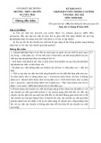 Đề thi học sinh giỏi cấp tỉnh môn Sinh học THPT năm 2021-2022 có đáp án - Trường THPT chuyên Nguyễn Trãi, Hải Dương