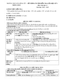 Đề cương ôn tập giữa học kì 1 môn Sinh học lớp 11 năm 2022-2023 - Trường THPT Sơn Động số 3