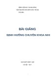 Bài giảng Định hướng chuyên khoa nhi