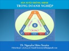 Bài giảng Sản xuất thông minh trong doanh nghiệp của TS. Nguyễn Hữu Xuyên