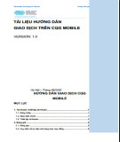 Tài liệu hướng dẫn giao dịch trên CQG Mobile