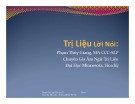 Bài giảng Trị liệu ngôn ngữ: Trị liệu lời nói - Phạm Thùy Giang