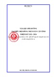 Tài liệu bồi dưỡng đại biểu hội đồng nhân dân cấp tỉnh nhiệm kỳ 2021-2026 chuẩn nhất