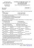 Đề thi thử tốt nghiệp THPT môn Lịch sử 2023 có đáp án (Lần 1) - Trường THPT Hồng Lĩnh, Hà Tĩnh