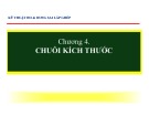 Bài giảng Kỹ thuật đo: Chương 4 - Chuỗi kích thước