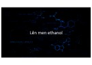 Bài giảng lên men ethanol chi tiết, chuẩn nhất