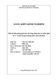 Sáng kiến kinh nghiệm Mầm non: Một số biện pháp giáo dục kỹ năng sống cho trẻ mẫu giáo bé 3 - 4 tuổi trong trường mầm non Tuổi Hoa