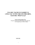 Tài liệu tập huấn nghiệp vụ công tác tuyên truyền, phổ biến, giáo dục pháp luật