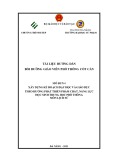 Tài liệu hướng dẫn bồi dưỡng giáo viên: Xây dựng kế hoạch dạy học môn Lịch sử THPT (Mô đun 4)