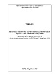 Tài liệu tinh thần yêu nước, gắn bó đồng hành cùng dân tộc của các tôn giáo ở Việt Nam