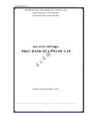 Bài giảng Thực hành xử lý nước cấp ĐH Công nghiệp Thực phẩm TP. HCM