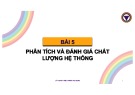 Bài giảng Lý thuyết điều khiển tự động: Bài 5 (Mới nhất)