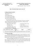 Đề cương học phần Toán cao cấp [năm học] chuẩn nhất