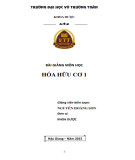Bài giảng Hóa hữu cơ 1: Phần 1 - ĐH Võ Trường Toản (GV. Nguyễn Hoàng Sơn)