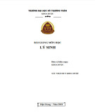 Bài giảng Lý sinh: Phần 2 - Tài liệu từ Trường ĐH Võ Trường Toản