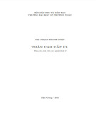 Giáo trình Toán cao cấp C1 Trường ĐH Võ Trường Toản [Mới nhất]