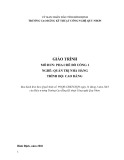 Giáo trình Pha chế đồ uống 1 (Cao đẳng): Kinh nghiệm Quản trị nhà hàng CĐ Kỹ thuật Công nghệ Quy Nhơn