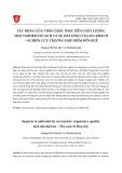 Tác động của tính chân thực đến trải nghiệm du lịch, sự hài lòng của du khách: Nghiên cứu điểm đến Huế