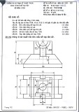 Đề thi Vẽ kỹ thuật học kì 1 năm 2020-2021 có đáp án - ĐH Sư Phạm Kỹ Thuật TP.HCM