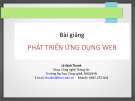 Bài giảng Phát triển ứng dụng web: Chương 4.2 - Lê Đình Thanh