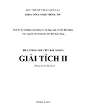 Đề cương chi tiết bài giảng Giải tích II hệ Đại học - PGS.TS Tô Văn Ban