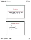 Bài giảng Chính phủ điện tử: Công nghệ và khung kiến trúc chính phủ điện tử (Chương 2)