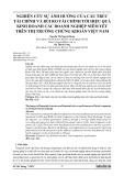 Hiệu quả kinh doanh doanh nghiệp niêm yết Việt Nam: Nghiên cứu ảnh hưởng của cấu trúc tài chính và rủi ro tài chính