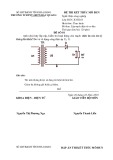 Đề thi Lắp mạch điện tử cơ bản có đáp án - Trường TCNDTNT Bắc Quang (Đề số 1)