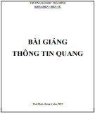 Bài giảng Thông tin quang: Phần 1 - Tài liệu Trường Đại học Thái Bình