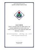 Giáo trình Hệ thống điều hòa không khí cục bộ chất lượng cao - Trường Cao đẳng nghề Cần Thơ (Kỹ thuật máy lạnh và điều hòa không khí, trình độ Cao đẳng)