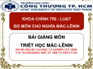 Bài giảng Triết học Mác - Lênin: Chương 3 - Phép biện chứng (Dành cho học viên cao học và nghiên cứu sinh các ngành Khoa học xã hội và nhân văn)