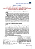 Các nhân tố ảnh hưởng đến sự hài lòng với công việc của công chức tại Bộ Nông - Lâm nghiệp Cộng hòa dân chủ nhân dân Lào